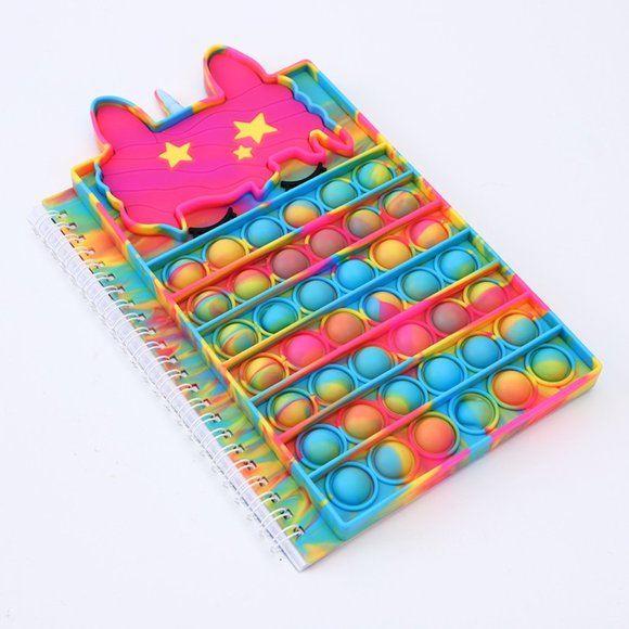 Notebook Fidget Bubble Pop Toy Journals Fun for School - Picture 15 of 16